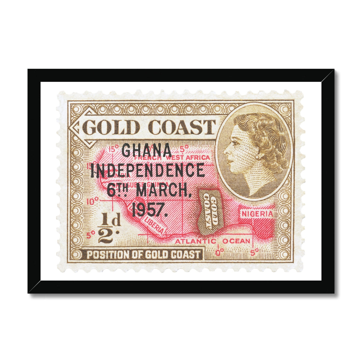 Ghana Independence 1957 Framed Print