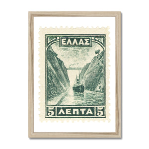 Greece Corinth Canal Framed Print