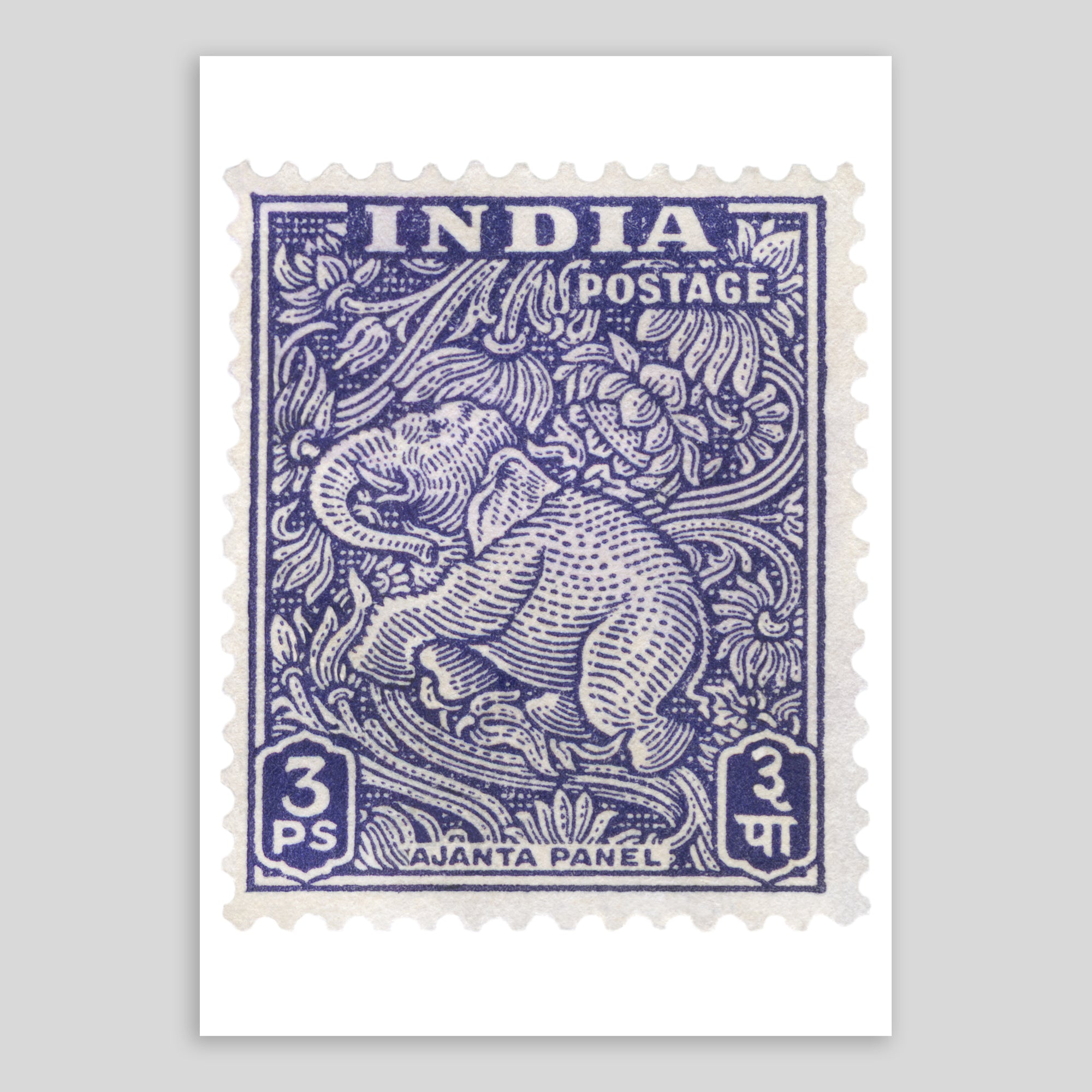 India Elephant 1949 Fine Art Print