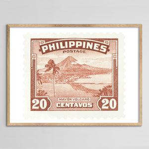 Philippines Mayon Volcano Framed Print