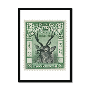 North Borneo Deer 1897 Framed Print