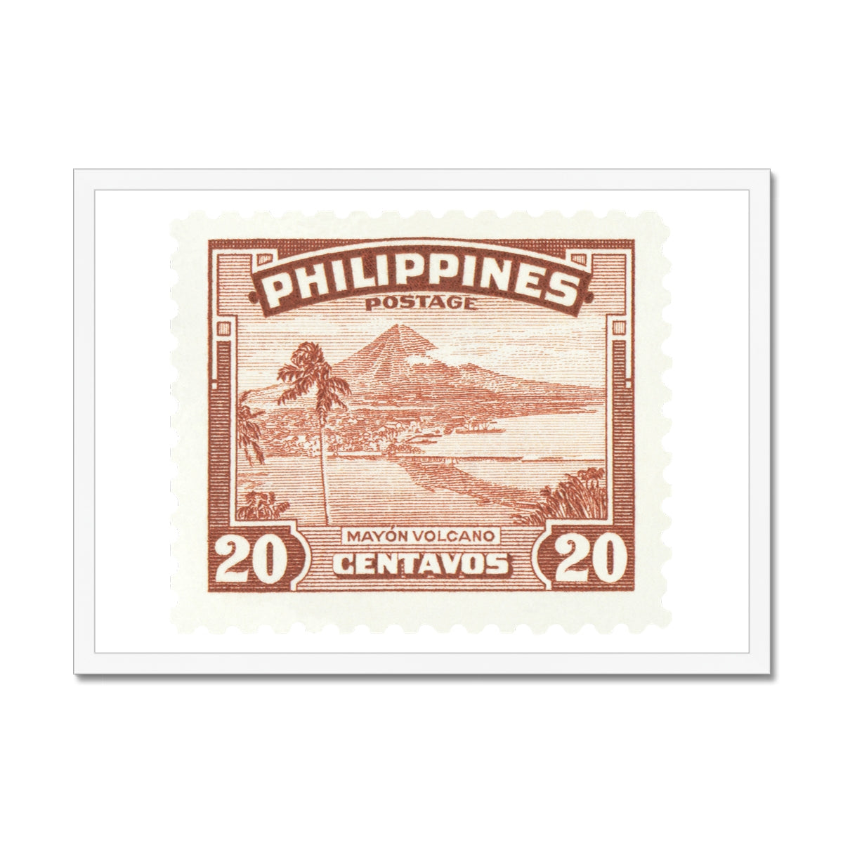 Philippines Mayon Volcano Framed Print