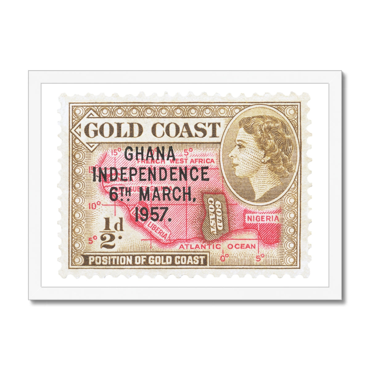 Ghana Independence 1957 Framed Print