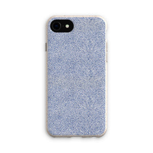 Navy Chaos Line Pattern Eco Phone Case