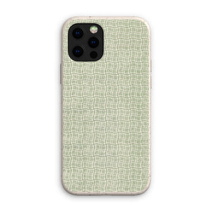 Wavy Green Box Pattern Eco Phone Case