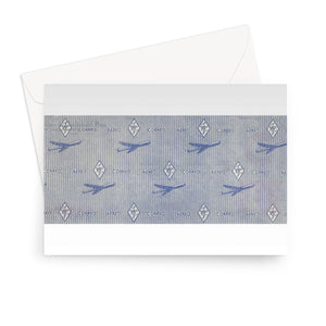 Envelope Security Paper with Planes Greeting Card