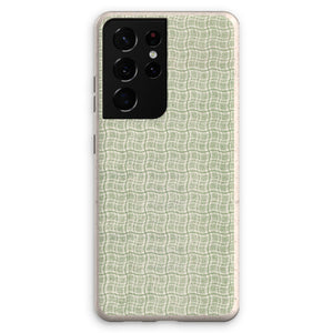 Wavy Green Box Pattern Eco Phone Case