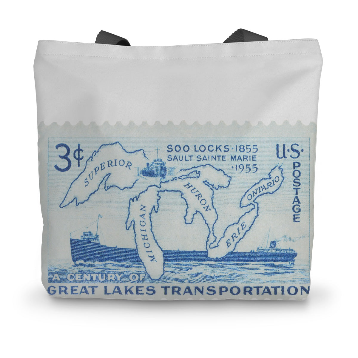 USA Great Lakes Transport Canvas Tote Bag