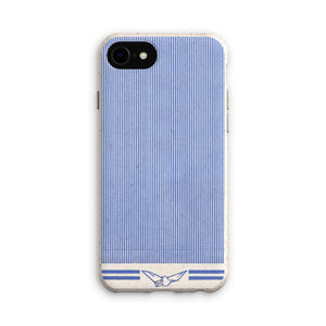 Blue Line with Dove Pattern Eco Phone Case