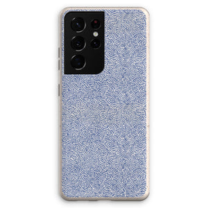 Navy Chaos Line Pattern Eco Phone Case