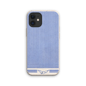 Blue Line with Dove Pattern Eco Phone Case