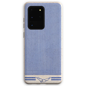 Blue Line with Dove Pattern Eco Phone Case