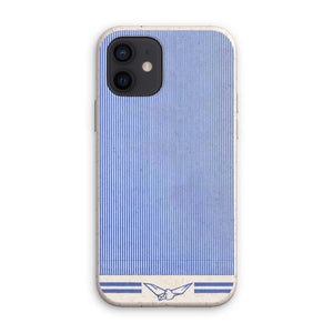 Blue Line with Dove Pattern Eco Phone Case