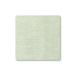 Wavy Green Box Pattern Coaster