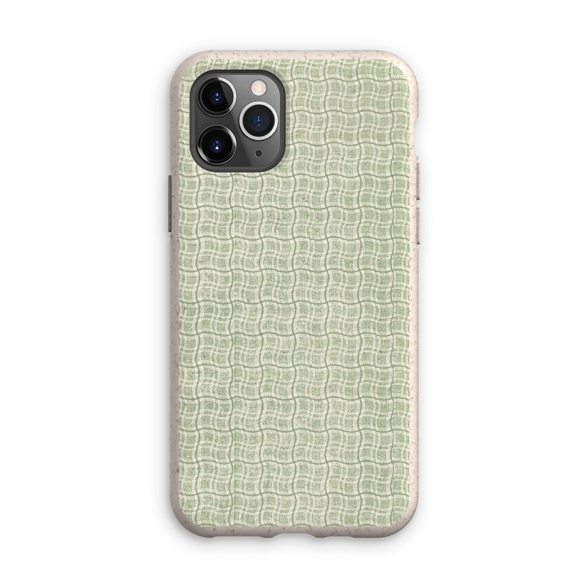 Wavy Green Box Pattern Eco Phone Case