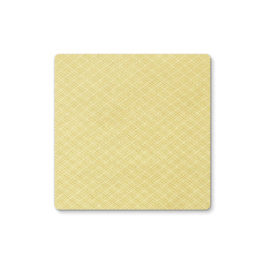 Yellow Diamond Pattern Coaster