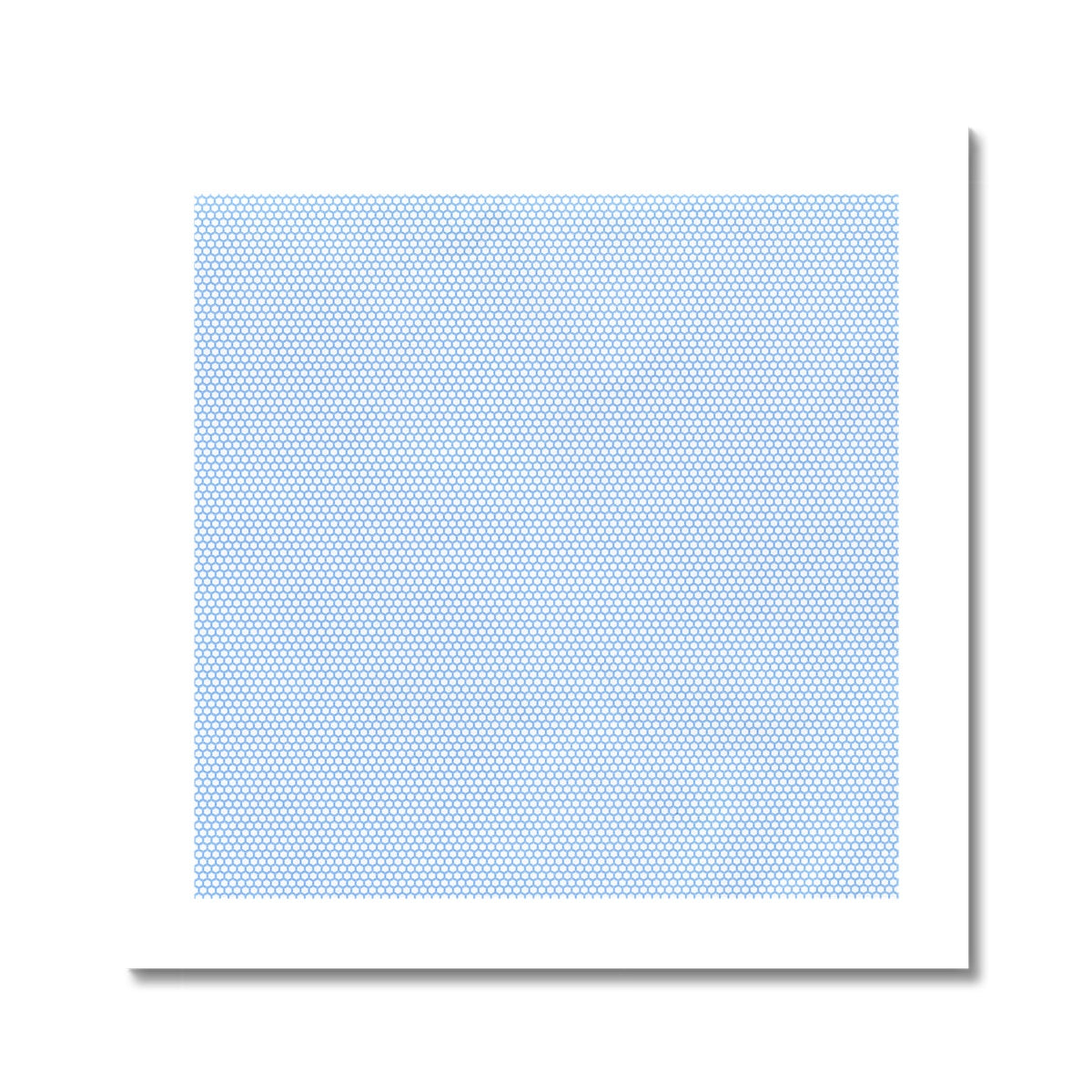 Blue Hexagon Pattern Fine Art Print