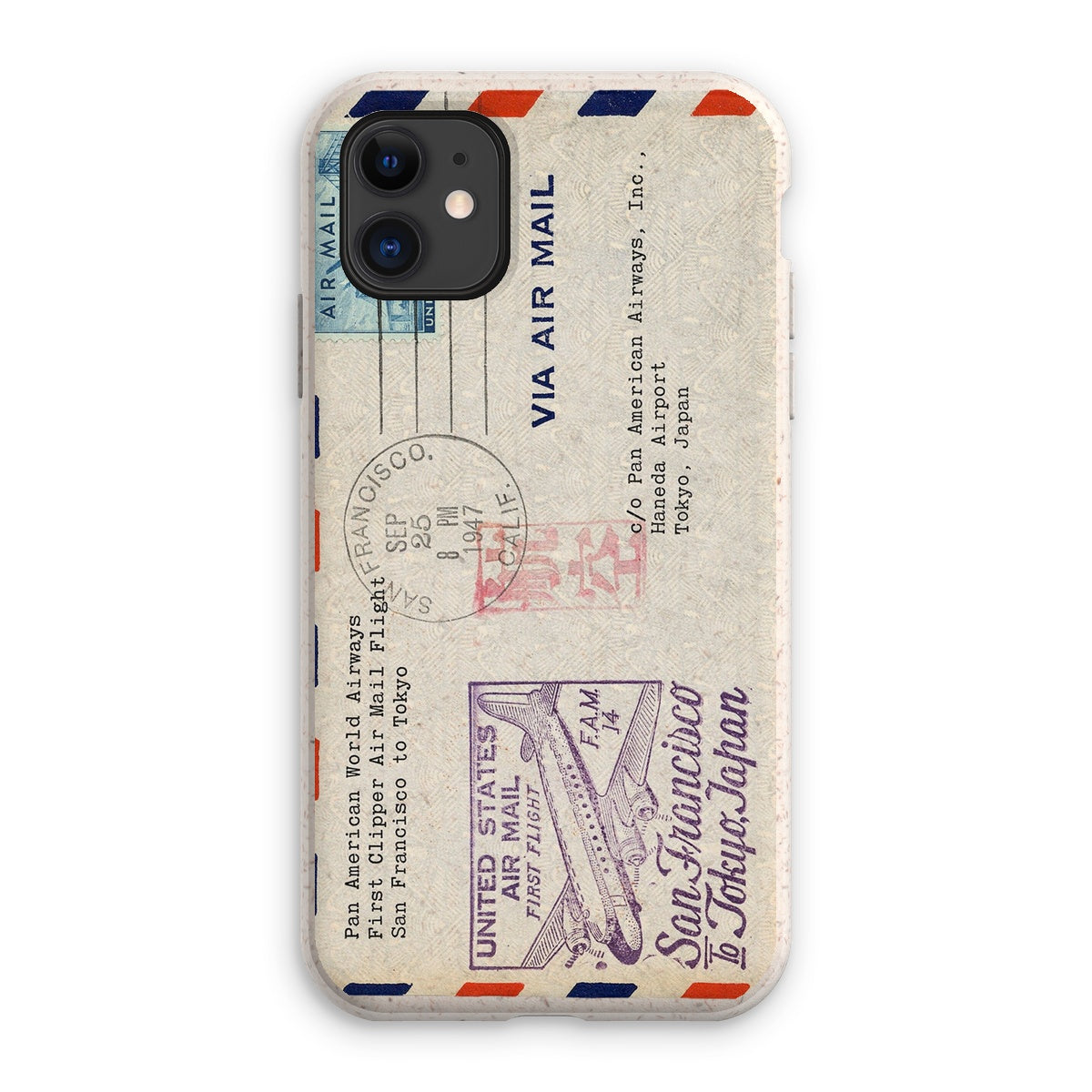 USA Airmail San Fransisco to Tokyo 1947 Eco Phone Case