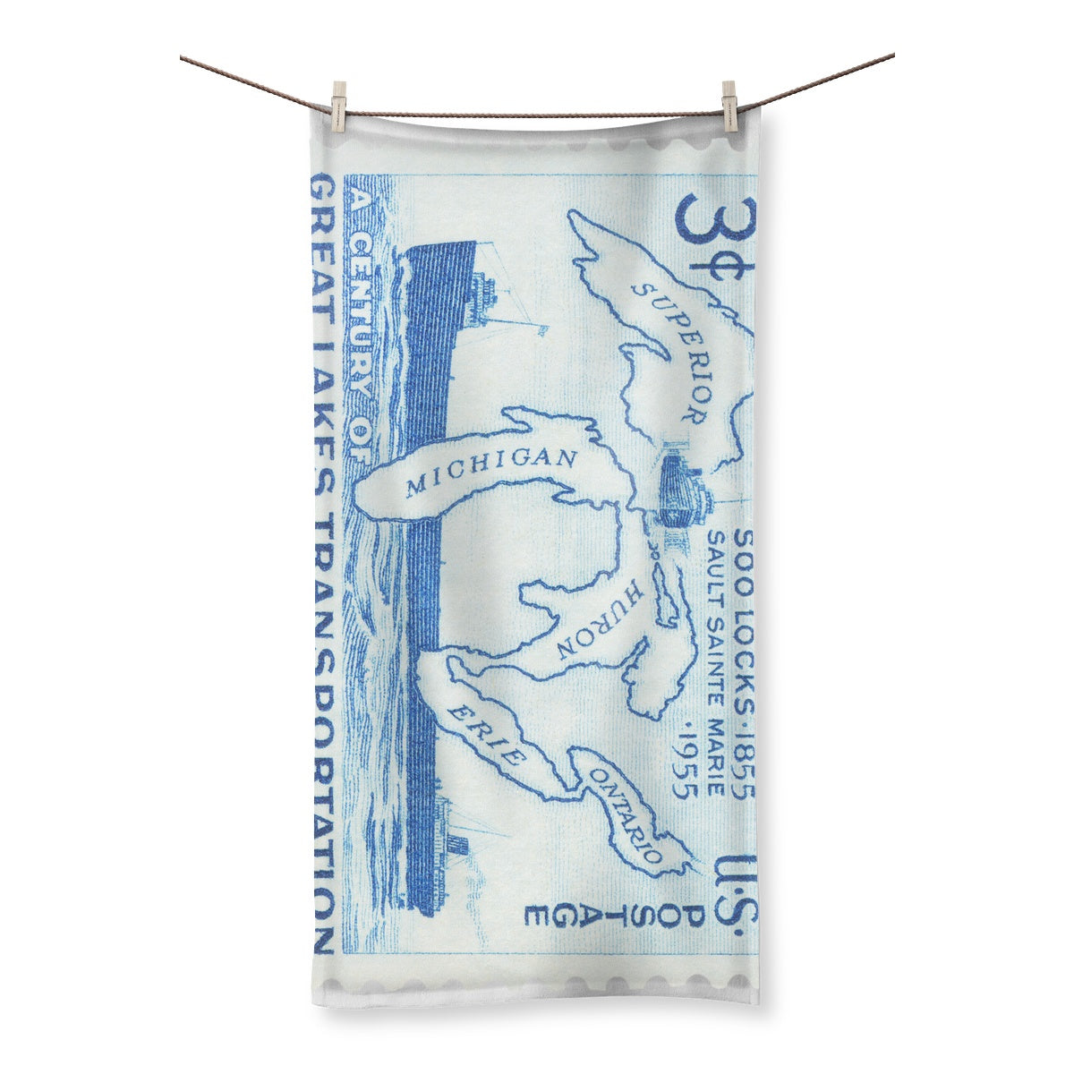 USA Great Lakes Transport Towel