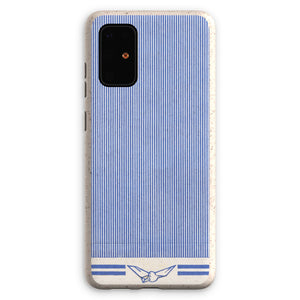 Blue Line with Dove Pattern Eco Phone Case