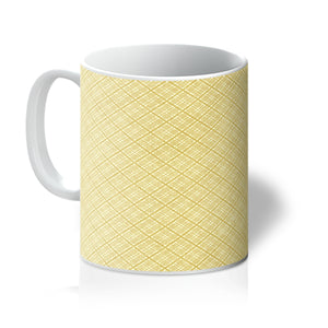 Yellow Diamond Pattern Mug