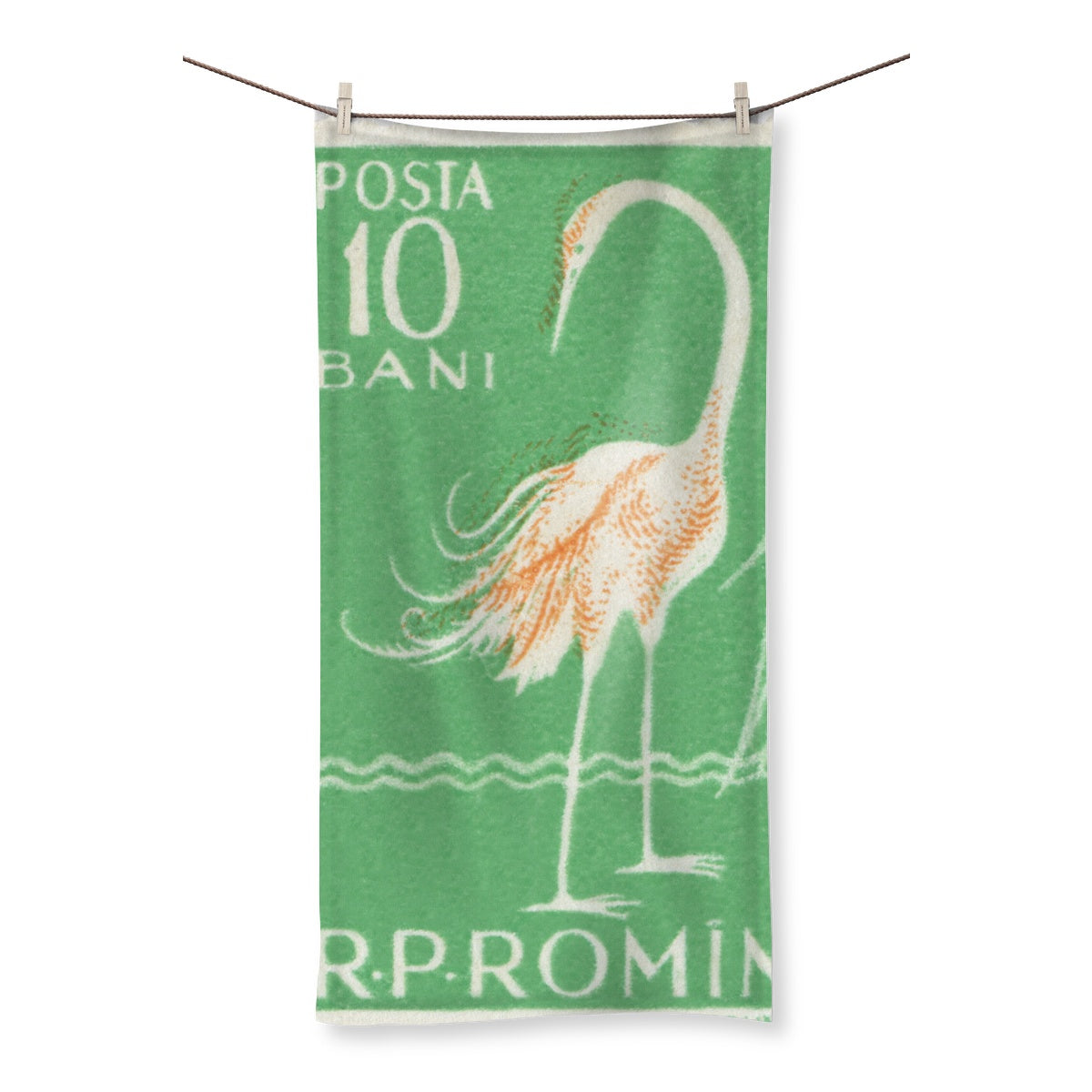 Romania Egret Towel