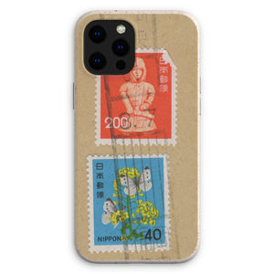 Japan Buddha and Butterflies Eco Phone Case