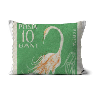 Romania Egret Cushion