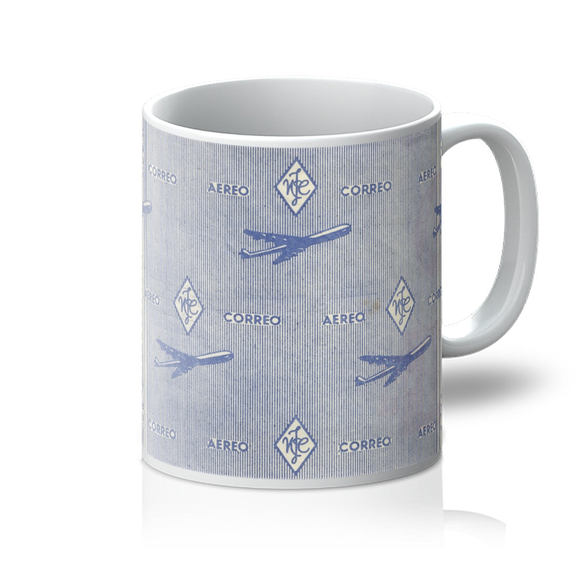 Envelope Security Paper with Planes Mug