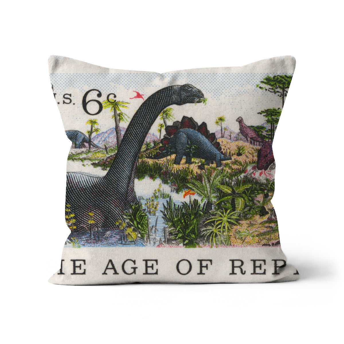 USA The Age of Reptiles Cushion