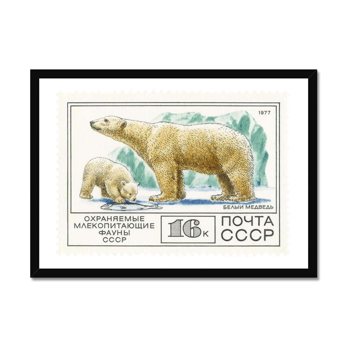 USSR Polar Bears Framed Print