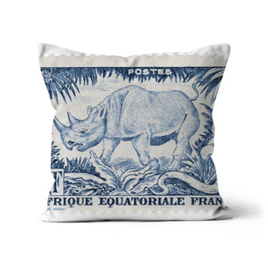 Afrique Equatoriale Francaise Rhino Cushion