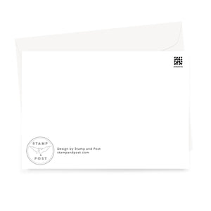 Envelope Security Paper with Planes Greeting Card