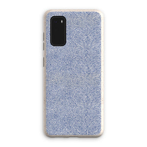 Navy Chaos Line Pattern Eco Phone Case