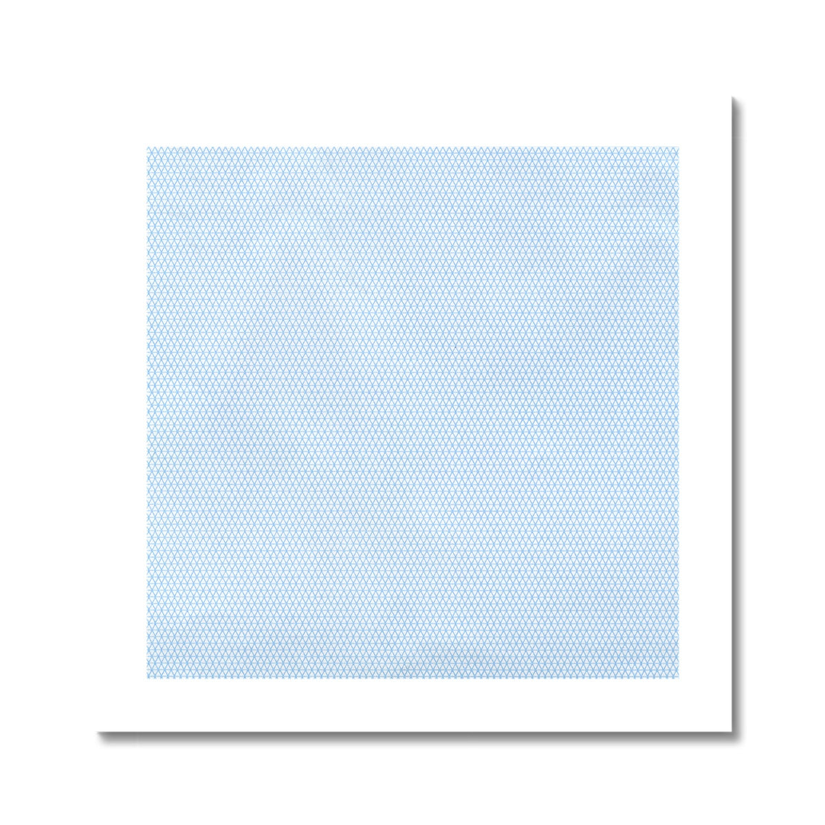 Blue Triangle Pattern Fine Art Print