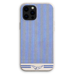 Blue Line with Dove Pattern Eco Phone Case