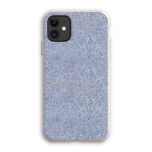 Navy Chaos Line Pattern Eco Phone Case