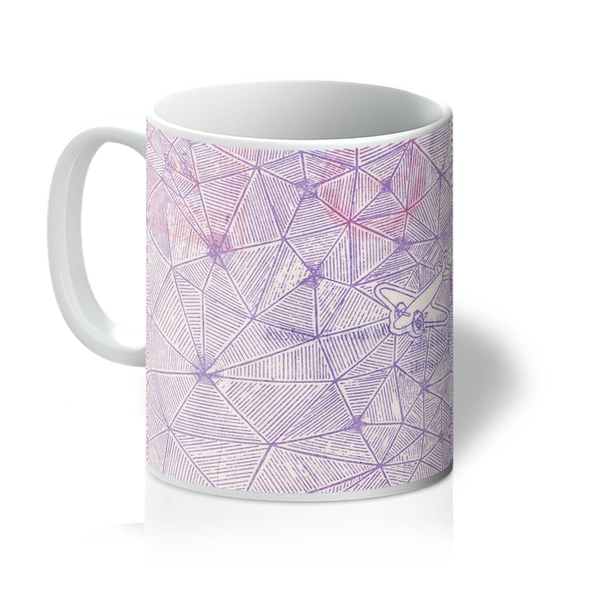 Security Envelope Spider Web with Plane Mug