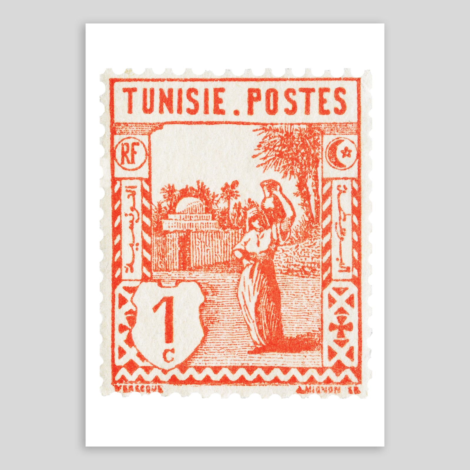 Tunisia Water Carrier Fine Art Print
