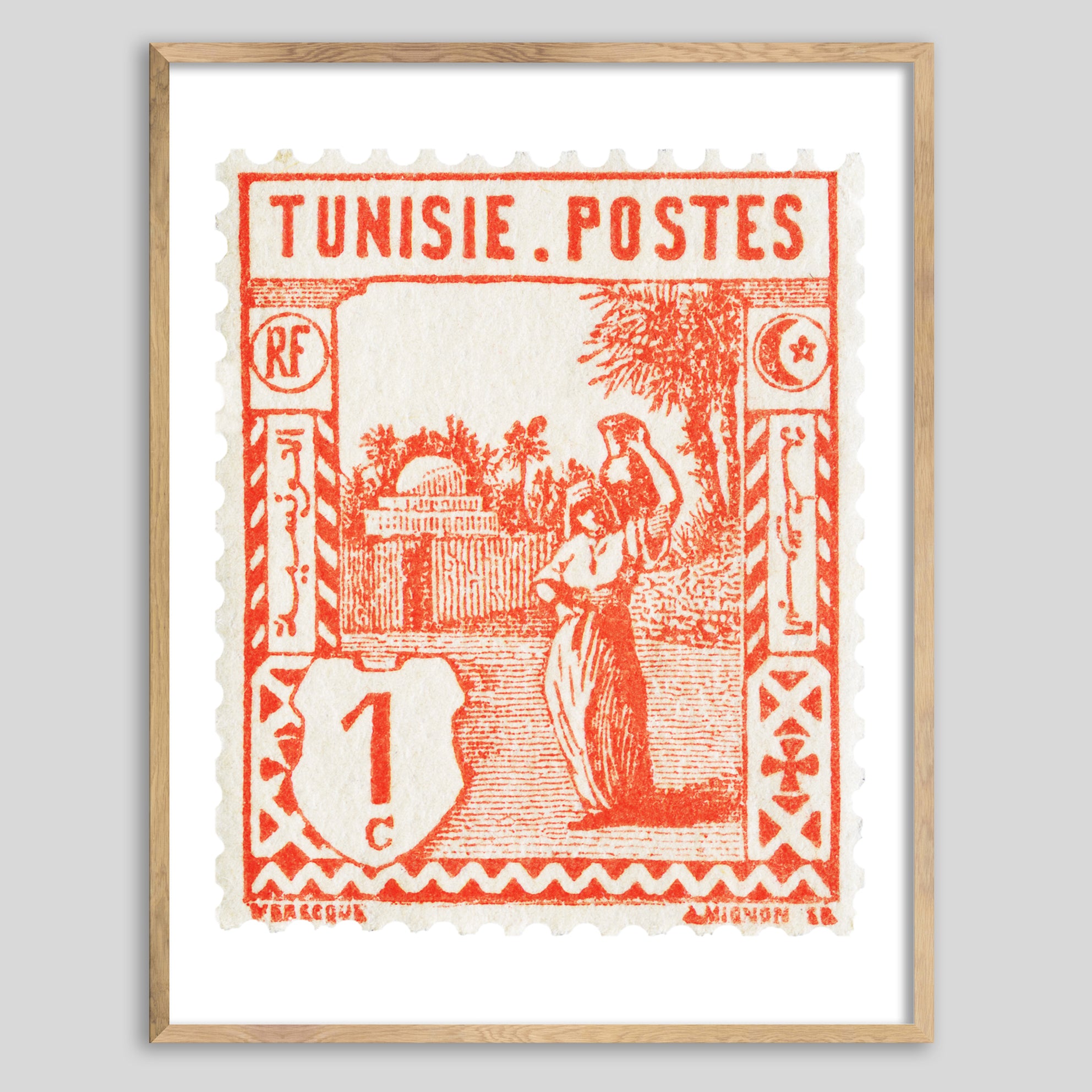 Tunisia Water Carrier Framed Print