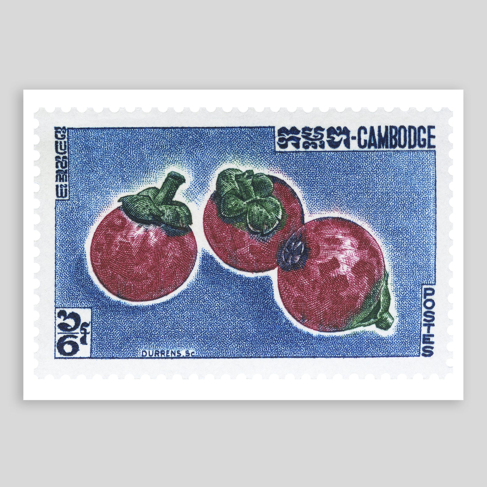 Cambodia Durrens Red Fine Art Print