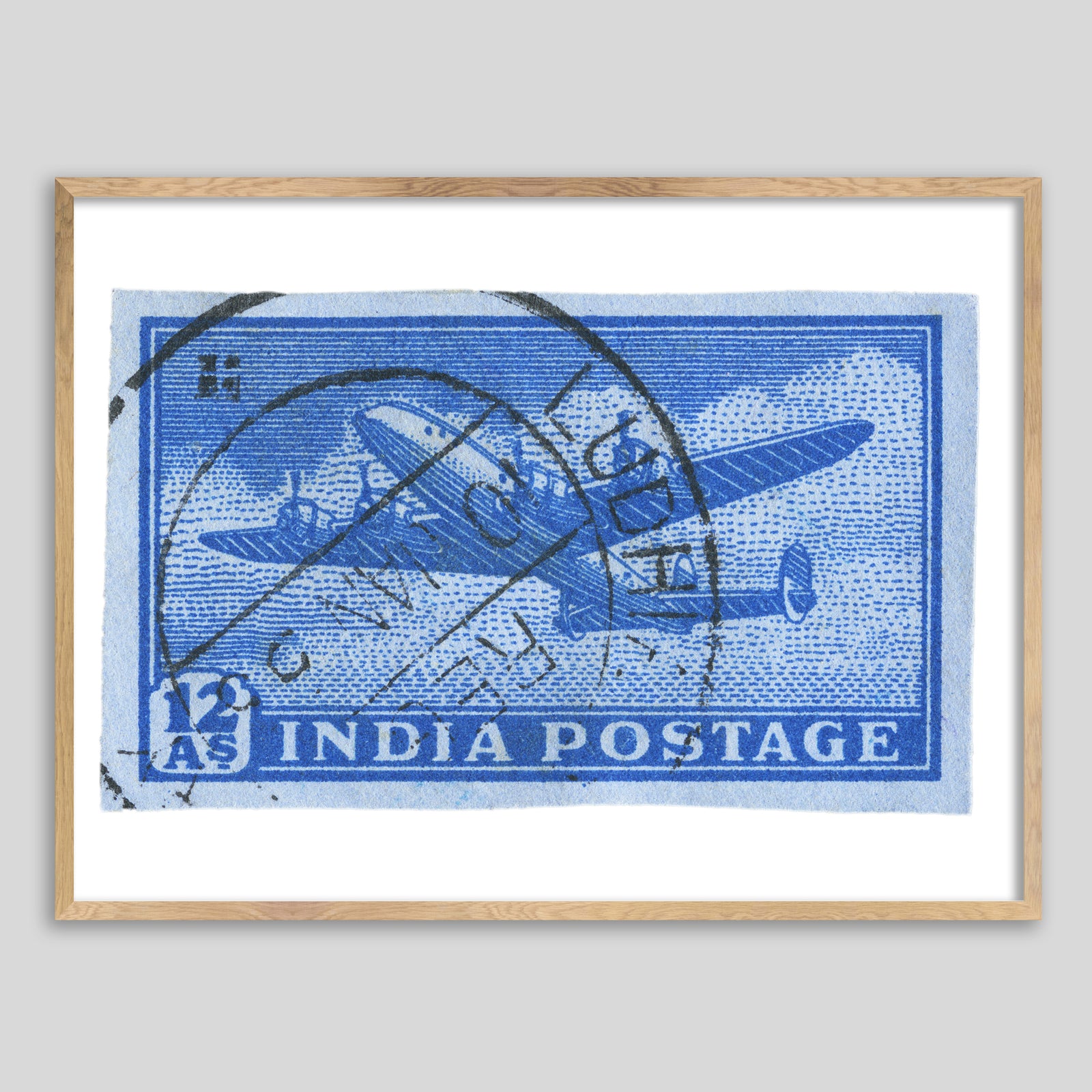 India Airmail (Postmarked) Framed Print