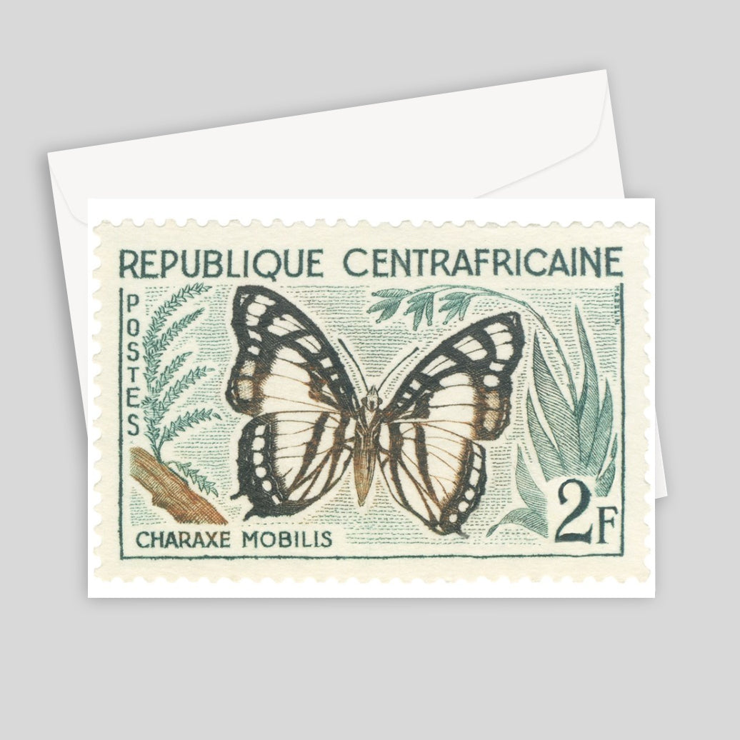 Charaxe Mobilis Butterfly Greeting Card