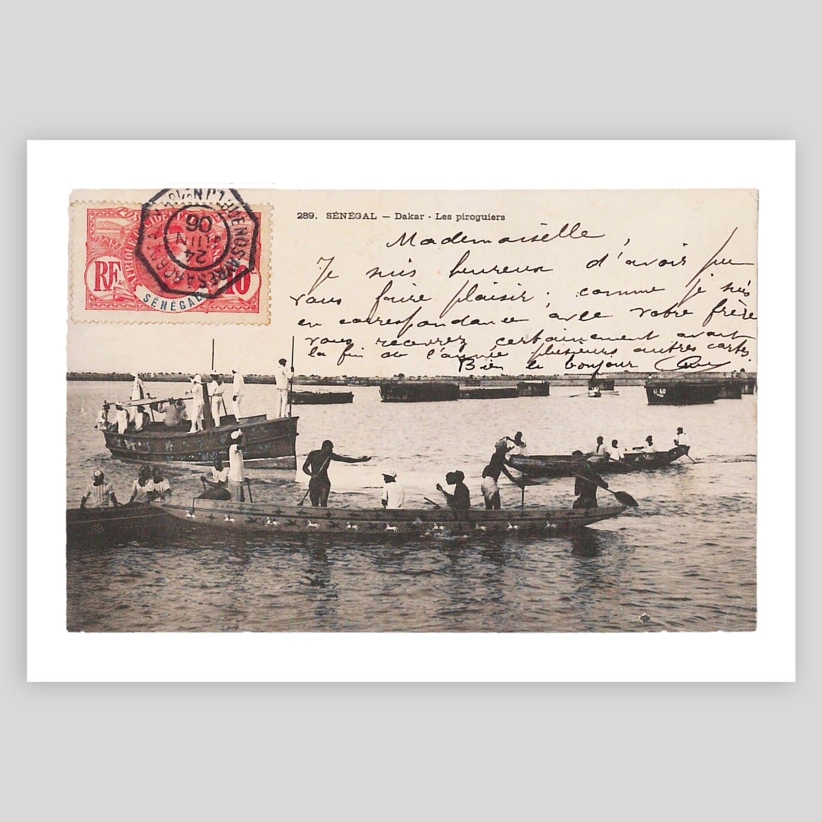 Senegal Postcard Fine Art Print