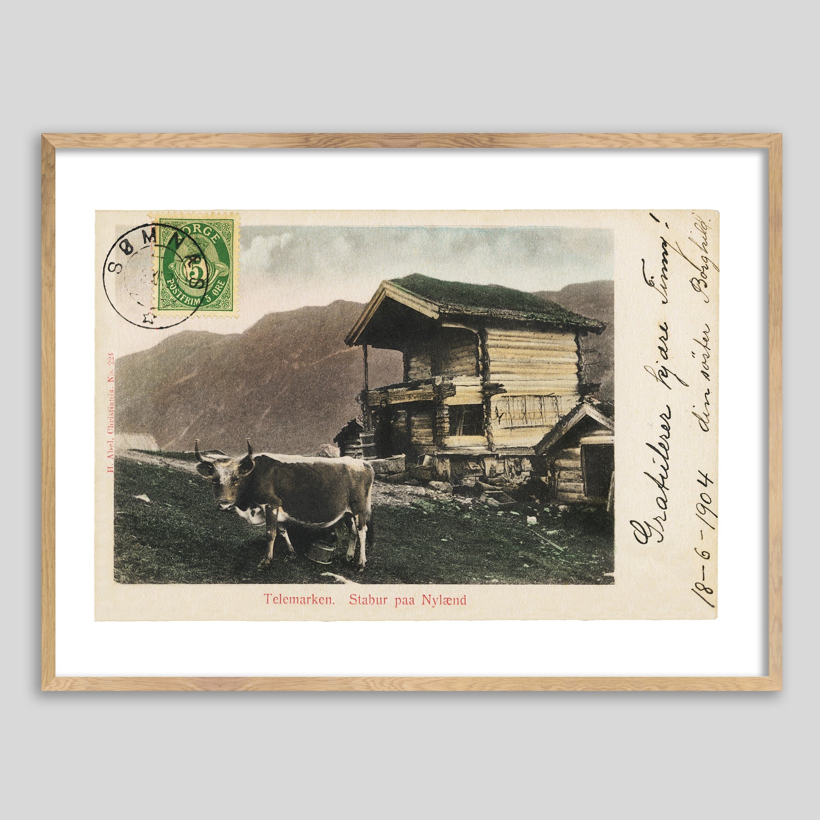 Norway Postcard Framed Print