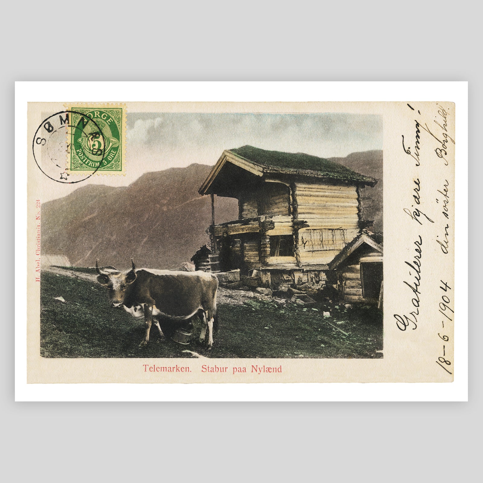 Norway Postcard Fine Art Print