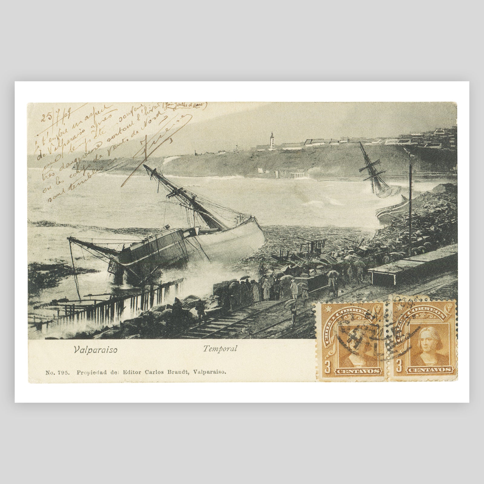 Chile Postcard Fine Art Print