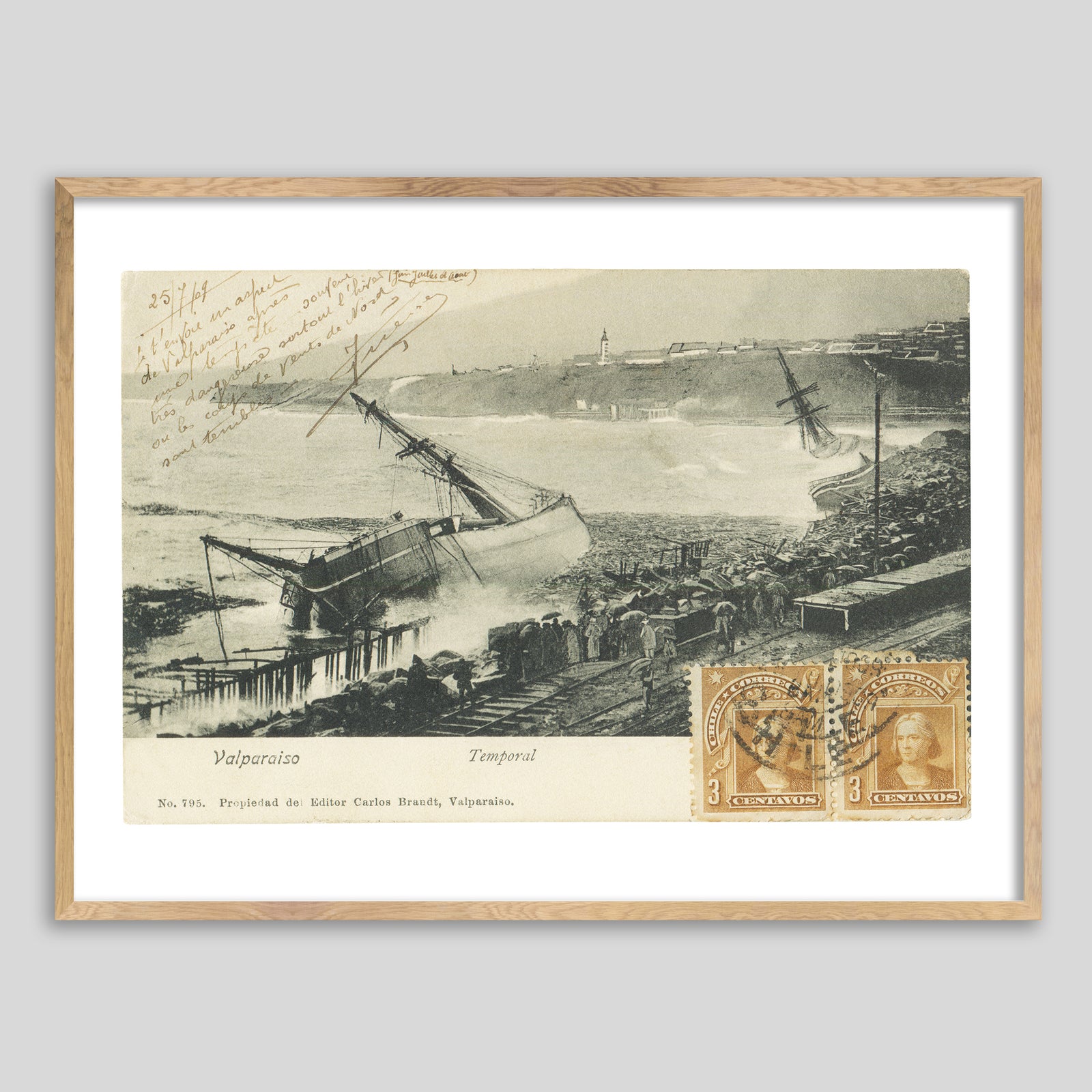 Chile Postcard Framed Print
