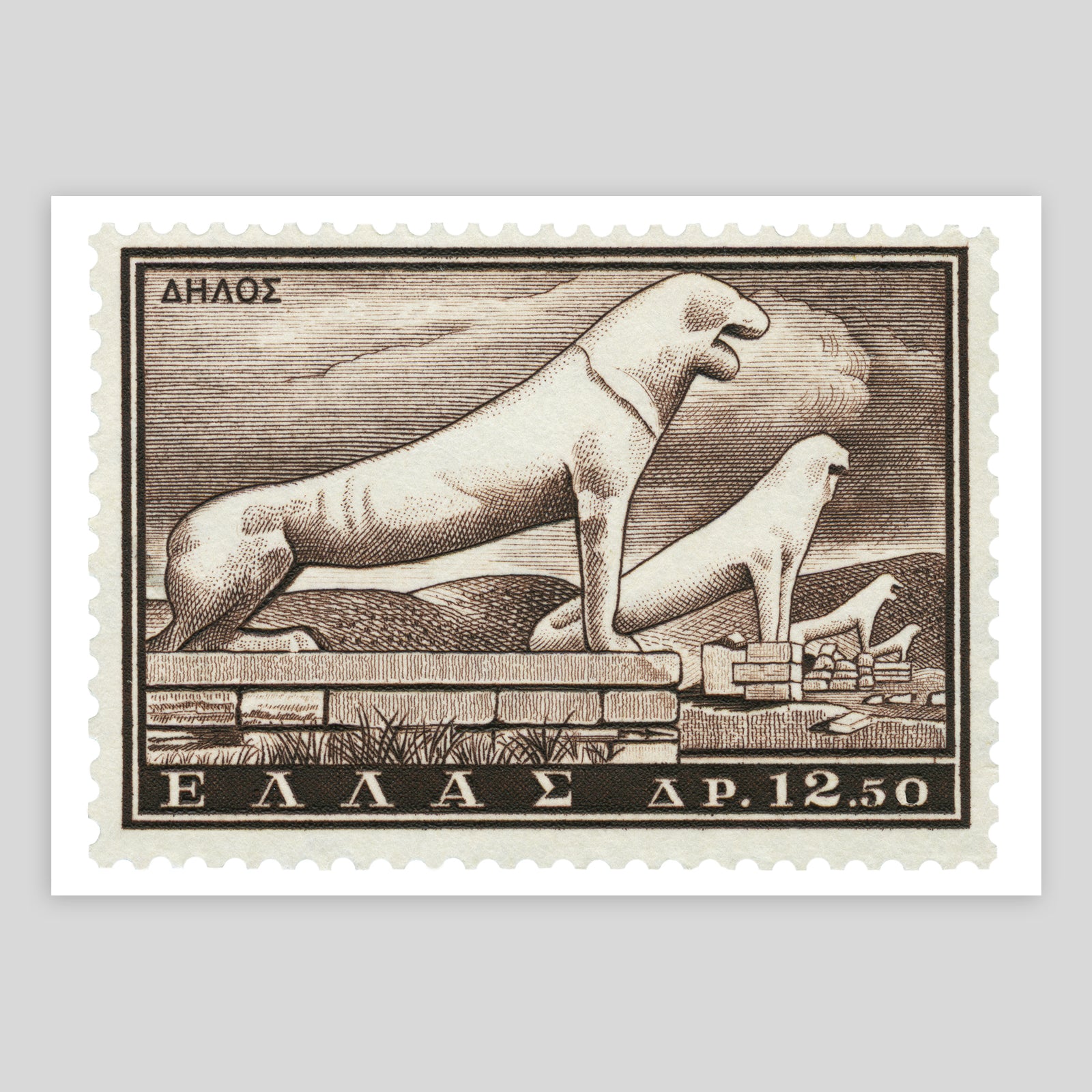 Greece Delos Ruins Fine Art Print