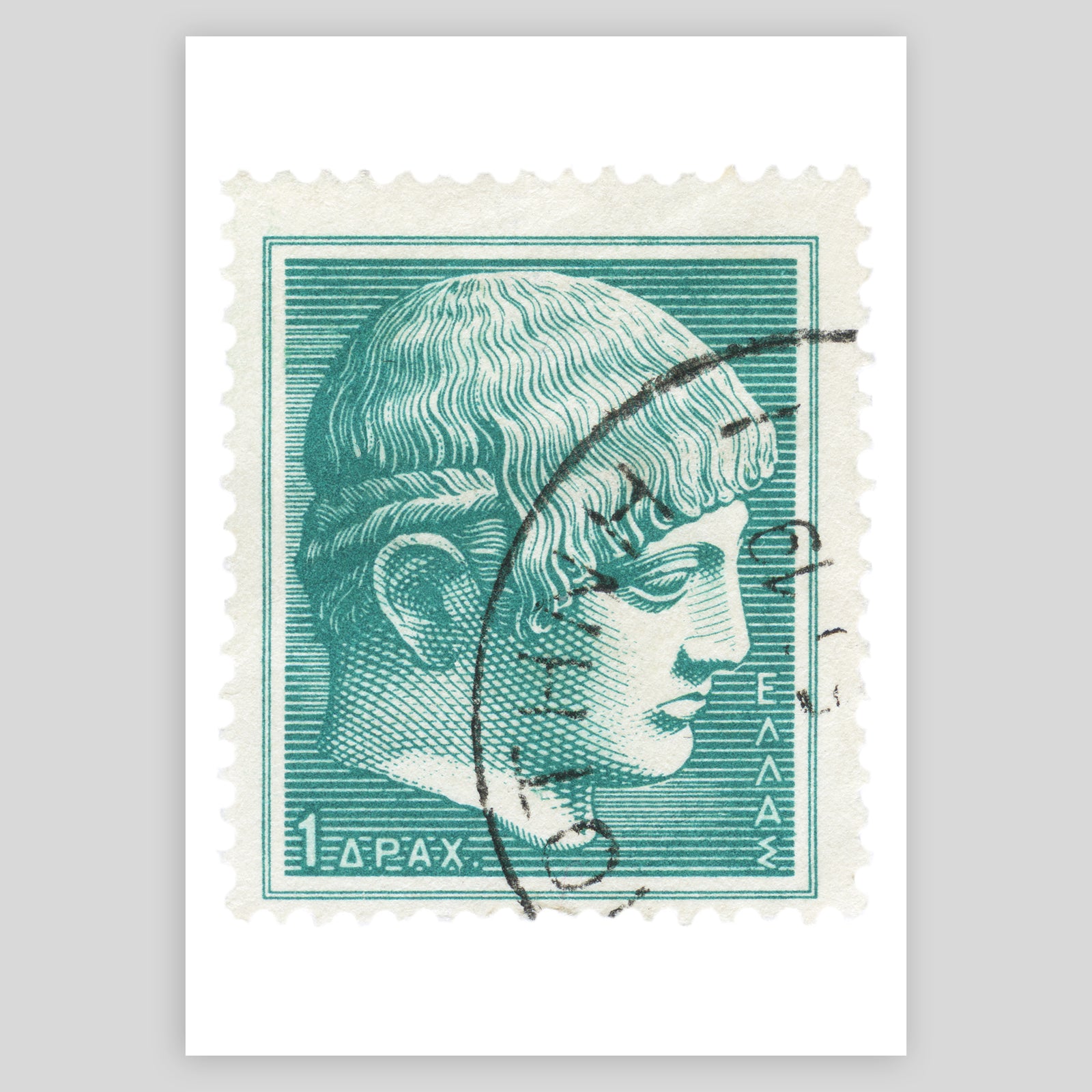 Greece Classical Youth (Postmarked) Fine Art Print